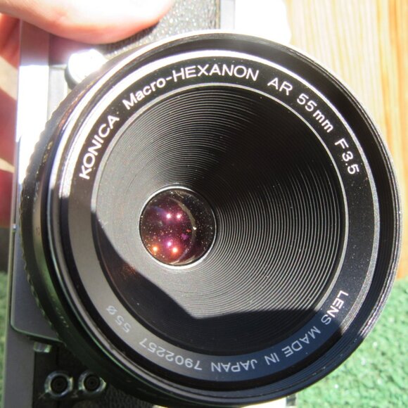 Vintage Konica Autoflex T 35mm Camera & Macro-Hexanon AR 55mm Lens 7902257 - Picture 7 of 10